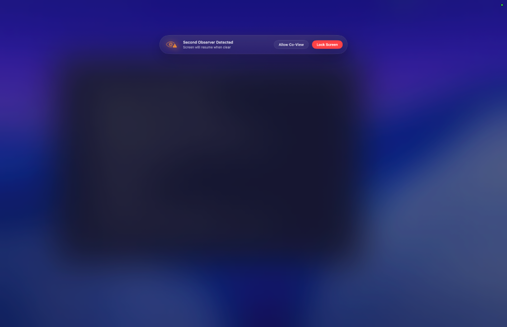 Sentinel Second Observer Detected Privacy Shield